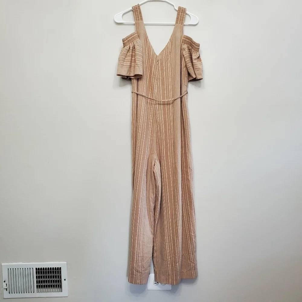 Moon River Cold Shoulder Jumpsuit